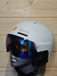 PRILBA SINNER MONTBLANC VISOR MATTE WHITE 55-58CM